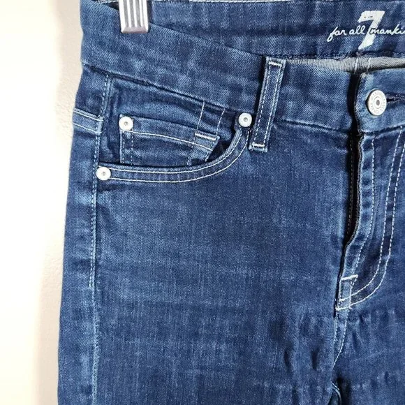 Seven 7 For All Mankind Jeans Womens 25 High Waist Gwenevere Skinny Made in USA - Picture 5 of 9